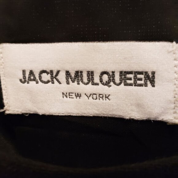 Black Linen Lined Dress With delicately embroidered floral print Size14 - Picture 6 of 6